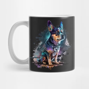 Sci-fi Puppy Terrier doggy dog Mug